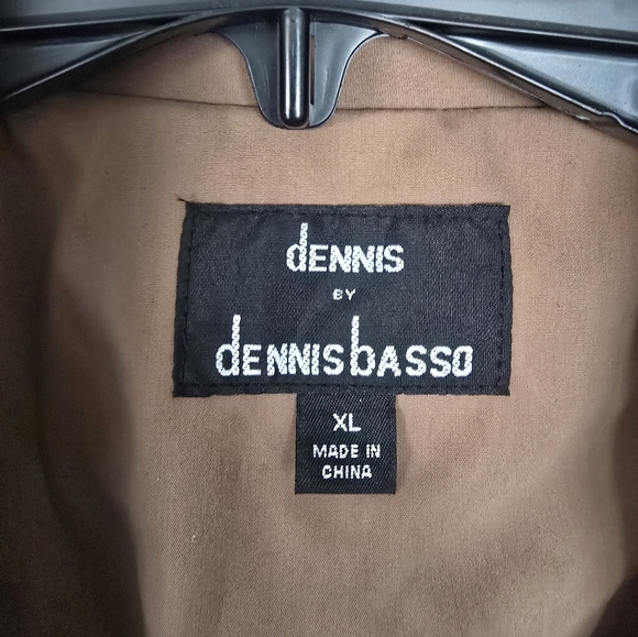 Women's Dennis Basso Camel Tan Jacket with Leopard Print Lining XL - Picture 2 of 8